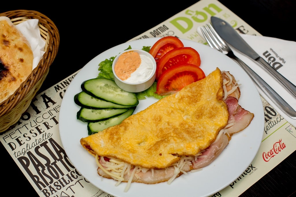 Omlet slanina